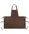 LE100 DE113/116 Le Chef Utility Bib Apron Peat colour image